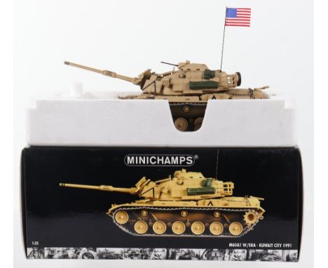 Minichamps 1:35 scale model M60A1 W/ERA Tank, ‘Kuwait City 1991’, excellent condition in polystyrene packed box. 