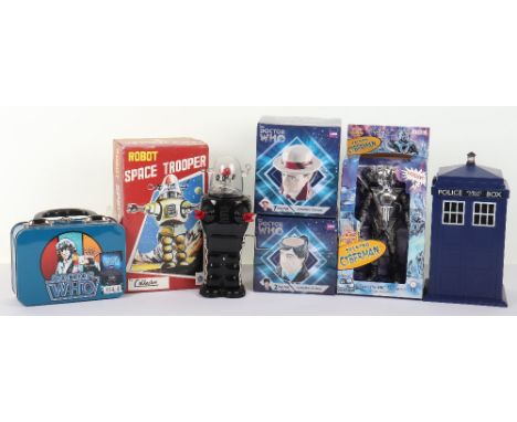 Doctor who related memorabilia, including, 2002 boxed product enterprise 9 inch “talking cyberman”, box is sealed but the fig