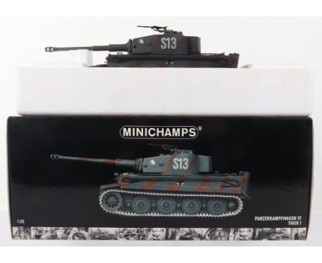 Minichamps 1:35 scale model Panzerkampfwagen VI Tiger I Tank, ‘Russia 1944’, excellent condition in polystyrene packed box. 