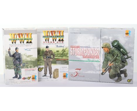 Three Dragon models 1/6 scale boxed military figures, including, Tiger Ace “Bobby”, panzergrenadier NCO, pzgrenrgt “Deutschla