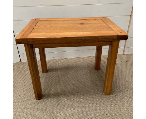 An light oak side table (H53cm W54cm D42cm)