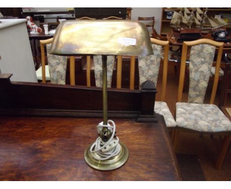 Brass bankers lamp