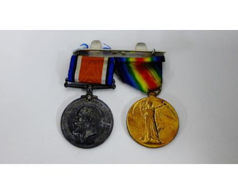 WWI War & Victory medals and ribbons awarded to Pte D McKenzie 50314, Highland Light Infantry (2) 