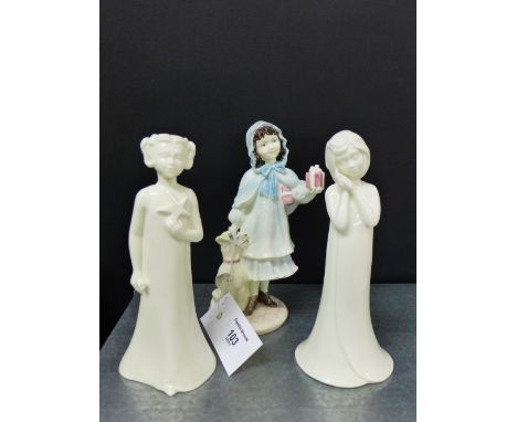 Two Royal Worcester 'Moments' white glazed figures to include 'Your a Star' and 'Sweet Dreams', both modelled by Richard Moor