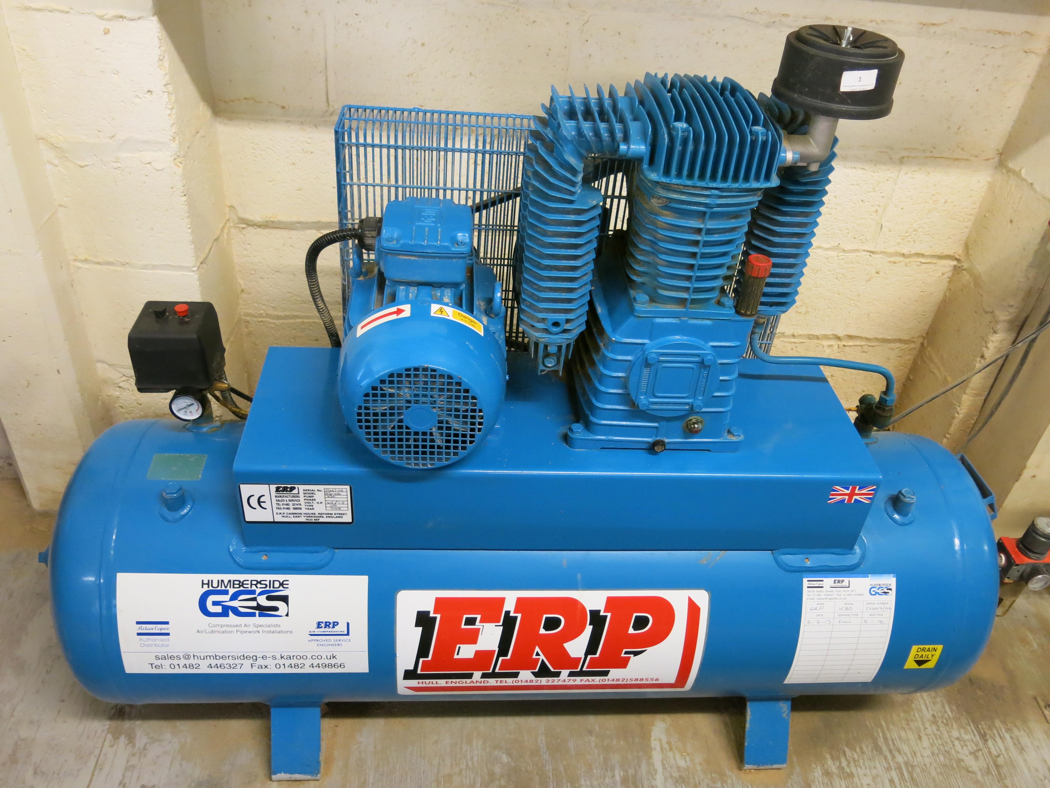 * 2008 ERP Model A30250 Receiver Mounted Air Compressor; pump type K30