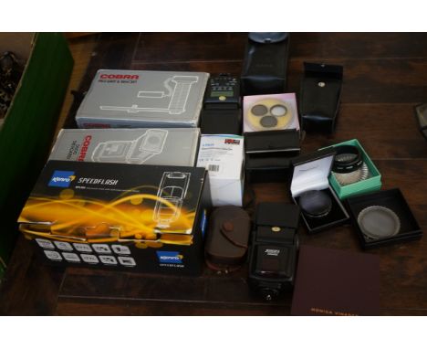 Assorted camera lenses &amp; other accessories 