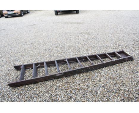 Large Wooden Decorators Step Ladder, approx. 240cms high