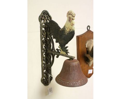 Novelty Bell and Bracket in the form of a Cockerel