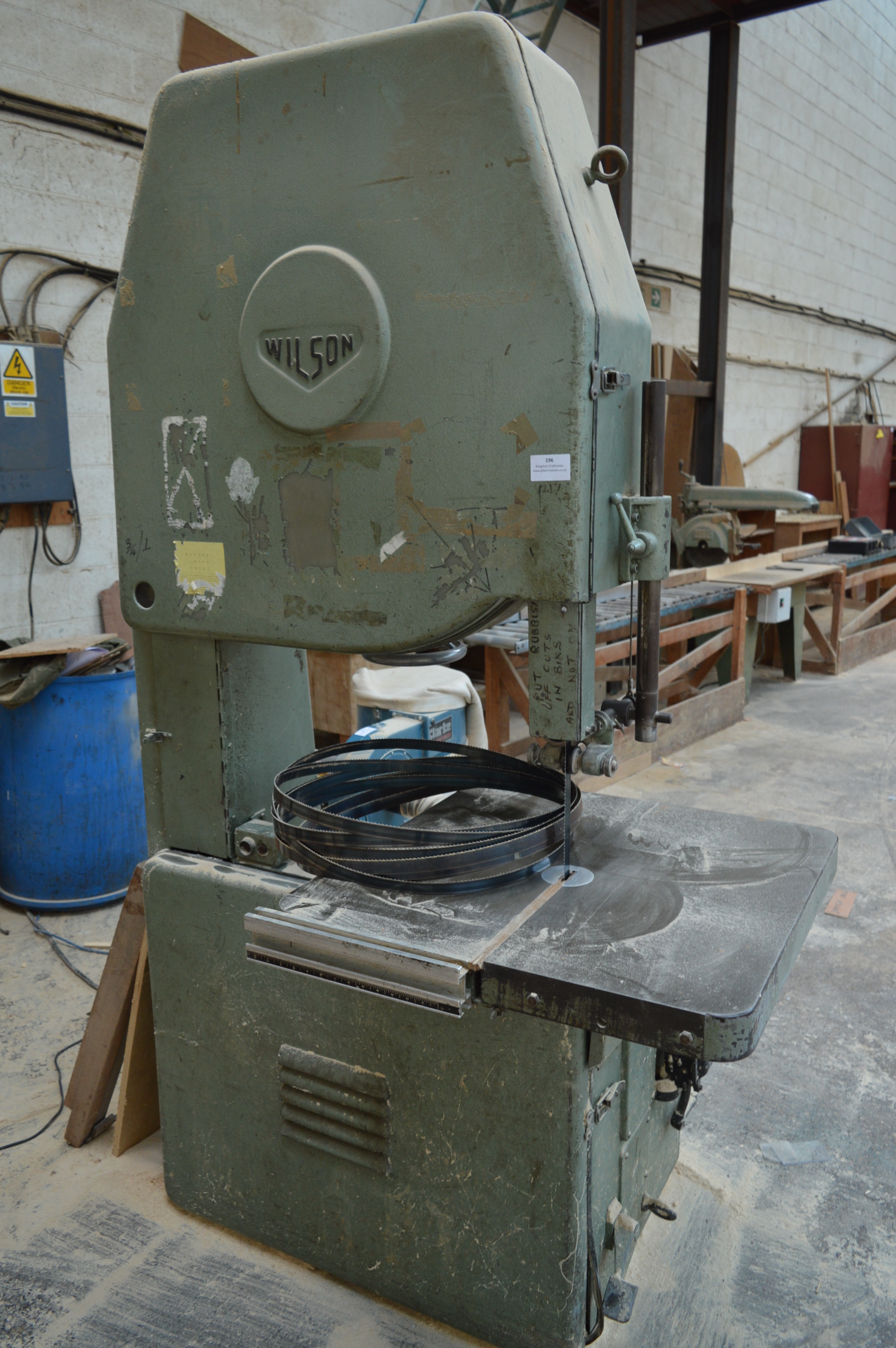 *Wilson Band Saw Model: 30DNR296D Serial No. 3406470