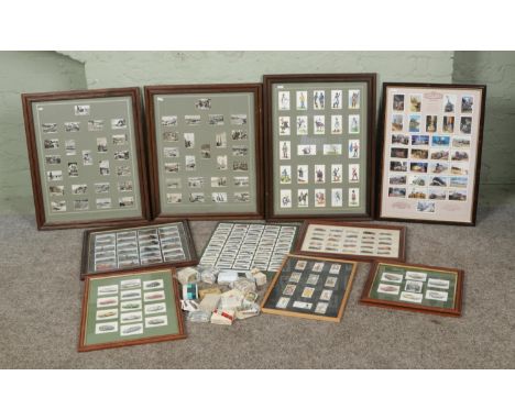 A collection of mounted cigarette and collectors cards, together with a quantity of loose examples. To include Castellas, veh