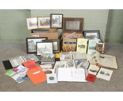 A very large collection of local interest ephemera, focussing on Rotherham, South Yorkshire, Wickersley, Barnsley and Mexboro