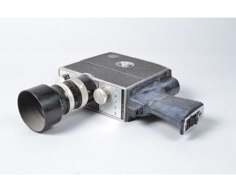 A Paillard Bolex K2 Zoom Reflex Automatic 8mm Cine Camera, serial no B23710, circa 1964, body F, battery cover stuck, spring 