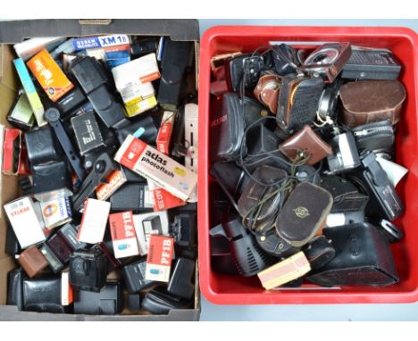 Camera Related Accessories, including light meters (20),  flash units, flash bulbs and other items