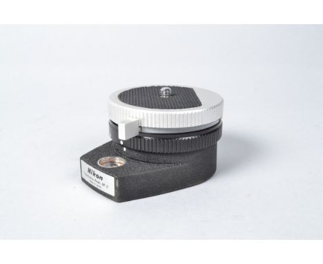 A Nikon AP-2 Panorama Tripod Head, for panoramic pictures, with open, 28mm (6 exposures), 35mm (8 exposures), 50mm (10 exposu