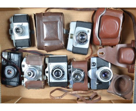 Various Cameras, incuding a Kodak Instamatic Reflex, Pony 135, Halina 35x, Korol CMF, Pentax AF Zoom and other examples