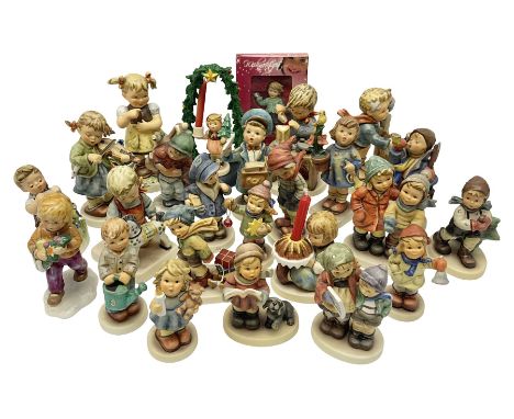 Twenty six Hummel figures by Goebel, to include What a Smile, Horse Trainer and Hear Ye, Hear Ye