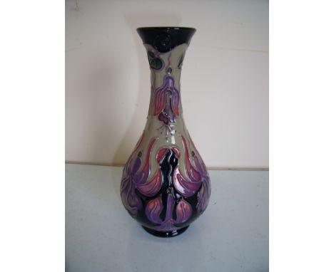 Moorcroft fuschia vase, collectors piece for 1994 (height 16.5cm) 