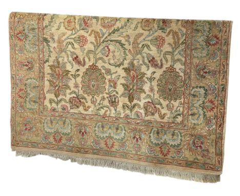 Floral decorated Anglo Indian carpet 2.85 by 1.80.