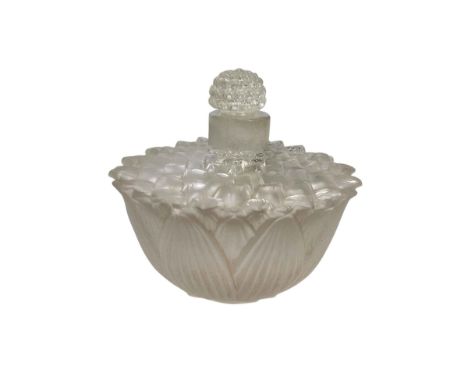 R Lalique, France glass scent bottle.