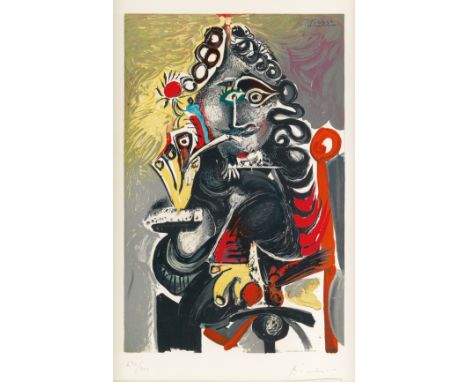 δ Pablo Picasso (1881-1973) (after)Le Cavalier (Mousquetaire a la Pipe)Lithograph printed in colours, 1968, signed and number