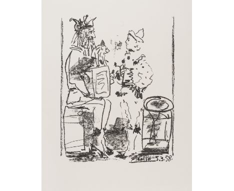 δ Pablo Picasso (1881-1973) Les SaltimbanquesCrayon lithograph, 1959, signed and dated 1958 in the stone, one of 2,000 copies