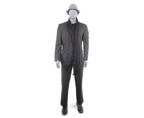 Fletcher's (J.K. Simmons) costume with hat from Damien Chazelle's jazz-based drama Whiplash. Demanding perfectionist music in