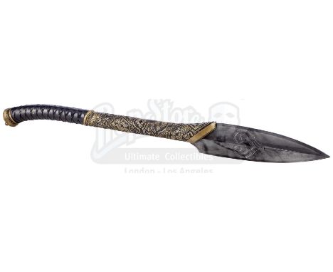 Prince Nuada Silverlance's (Luke Goss) stunt spear from Guillermo del Toro's fantasy sequel Hellboy II: The Golden Army. Silv