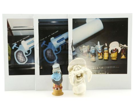 A pair of Dum-Dum bullet crew gifts and Polaroids from the production of Robert Zemeckis' detective comedy Who Framed Roger R