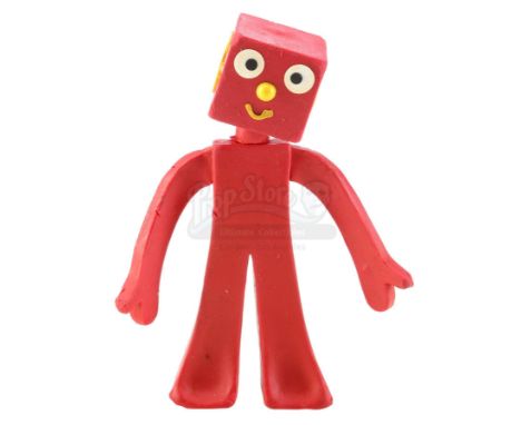 A Blockhead G clay puppet from Art Clokey's clay animation television series The Gumby Show. Gumby's nemeses, Blockheads G an
