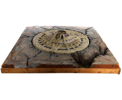A Dominion outpost model miniature from the production of the sci-fi sequel series Star Trek: Deep Space Nine. In the Season 
