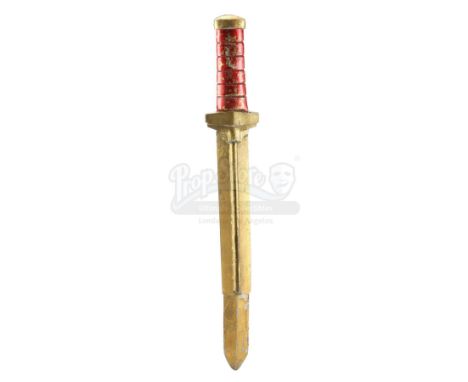 A War Rocket Ajax soldier's retractable sword from Mike Hodges' Sci-Fi adventure Flash Gordon. When Flash Gordon (Sam J. Jone