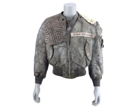 Kyle Reese's (Michael Biehn) jacket from James Cameron's sci-fi action film The Terminator. Reese wore his jacket when he fou