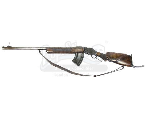 Van Pelt's (Jonathan Hyde) live-fire rifle from Joe Johnston's family adventure film Jumanji. Hunter Van Pelt escaped from in