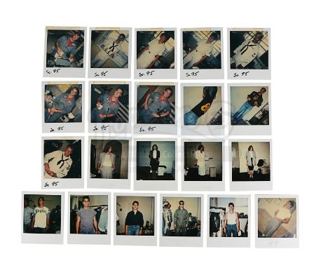 A set of principal character continuity polaroids featuring Maverick (Tom Cruise) and others from Tony Scott's action film To