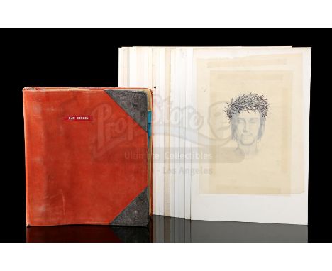 A production binder and hand-drawn illustrations from George Stevens' biblical epic The Greatest Story Ever Told. Department 