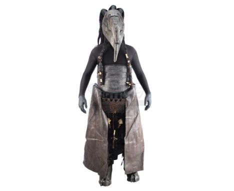 A stunt Butcher Guard stunt costume from Guillermo del Toro's fantasy action-adventure Hellboy II: The Golden Army. Butcher G