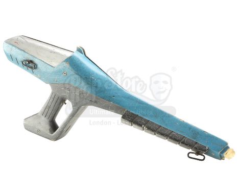 A Gil Gerard-signed light-up blaster from the sci-fi television series Buck Rogers in the 25th Century. Astronaut Buck Rogers