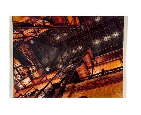 A Bradbury Building matte shot test print from the production of Ridley Scott's sci-fi classic Blade Runner. Due to a medical