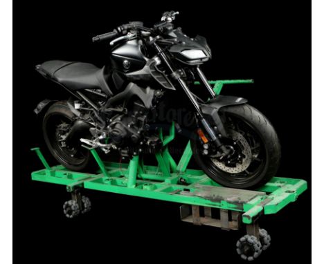 A Verrazzano Bridge chase SFX insert shot Yamaha MT-09 motorcycle rig from Lionsgate's blockbuster hit John Wick: Chapter 3 -