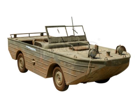 Indiana Jones' (Harrison Ford) screen-matched amphibious "Duck" vehicle from Steven Spielberg's action-adventure sequel India