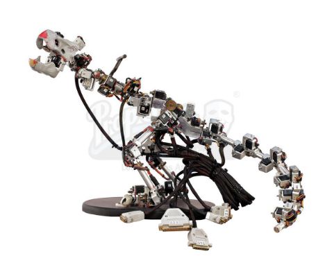 A Dinosaur Input Device (D.I.D.) electronic raptor armature from the production of Steven Spielberg's sci-fi action-adventure