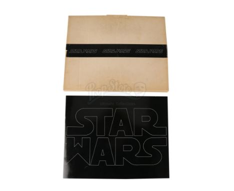 An campaign book promoting George Lucas' Star Wars: A New Hope with vintage autographs from the film's cast and crew. This la