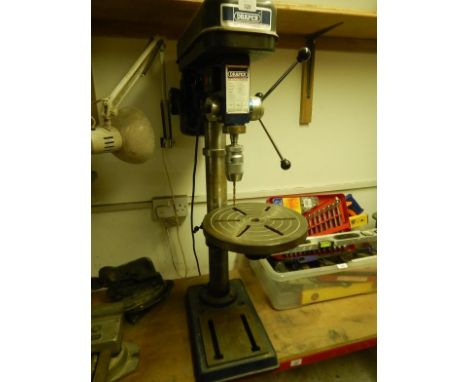 A Draper pillar drill, Model D16/16, Serial No 4496. Viewing: Tuesday 12th July 10am to 4pm Grangeway Road Wigston LE18 1JE. 