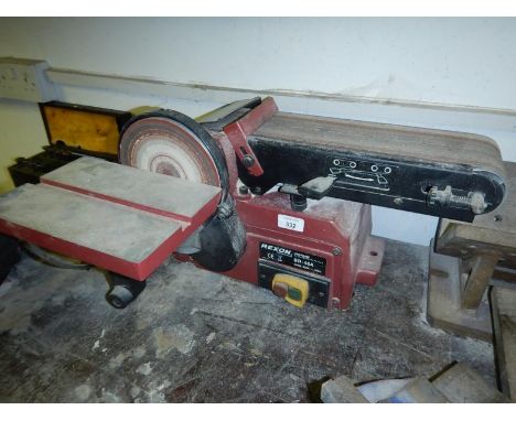 A Rexon BD-46A 450 watt belt sander and grinder. Viewing: Tuesday 12th July 10am to 4pm Grangeway Road Wigston LE18 1JE. Coll