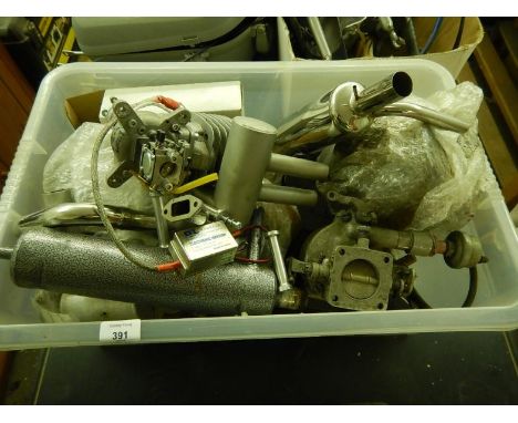 A DLE 55 engine and various other small part engines, and engine components. Viewing: Tuesday 12th July 10am to 4pm Grangeway