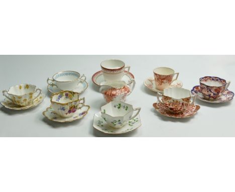 A collection of Shelley Wileman and Co (Foley) items to include: Bouillon Cup &amp; Saucer in Empire 6616 Buttercups,  Royal 