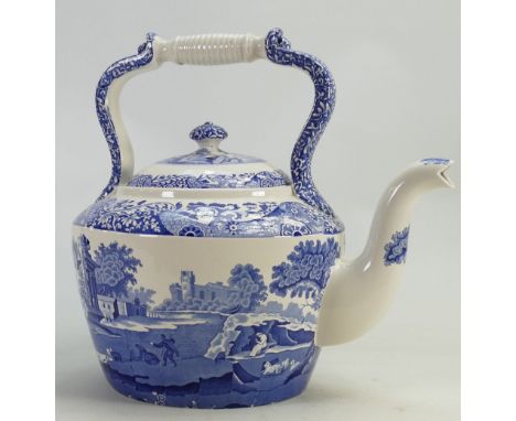 Spode Italian ware large tea kettle: Height 30cm.