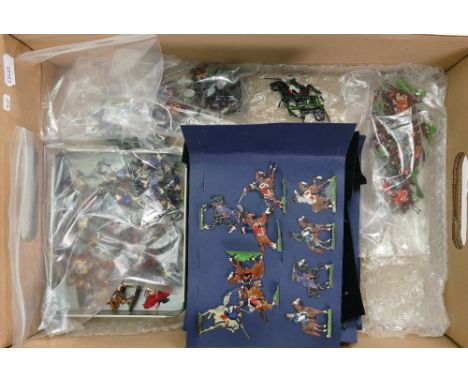 200+ lead flat smaller scale soldiers: On horseback & foot x 200 approx