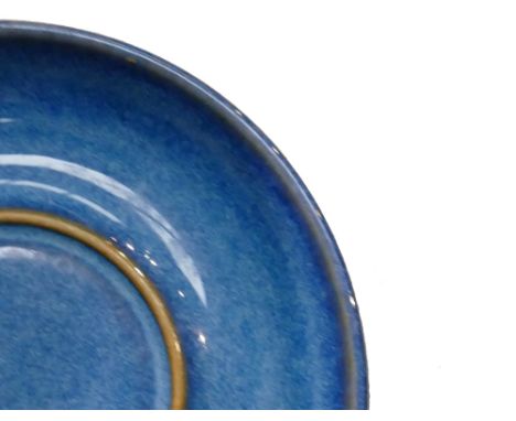 Denby Chatsworth patterned breakfast items to include: 8 cereal bowls, tea pot, 6 tea cups, 4 egg cups &amp; saucers, small c