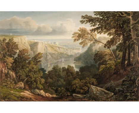 * Jackson (Samuel, 1794-1869). The Avon Gorge from Clifton Down with St Vincent's Rocks, Windsor Terrace and Nightingale Vall